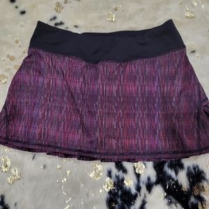 Lululemon run pacesetter skirt in purple mix colors